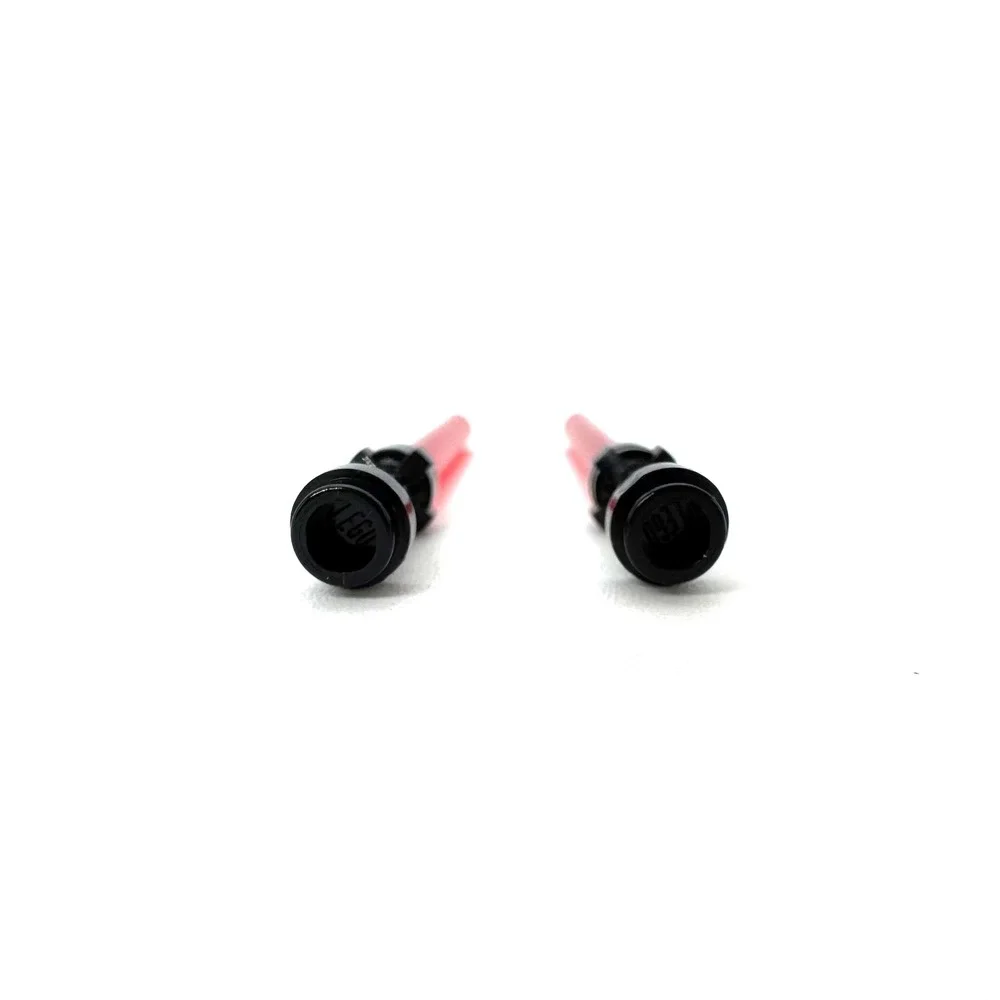 LEGO Star Wars Lightsabers Trans Red Black Hilts 2pc Sith Warrior Minifig 75025